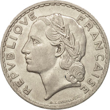 Coin, France, Lavrillier, 5 Francs, 1933, Paris, EF(40-45), Nickel, KM:888