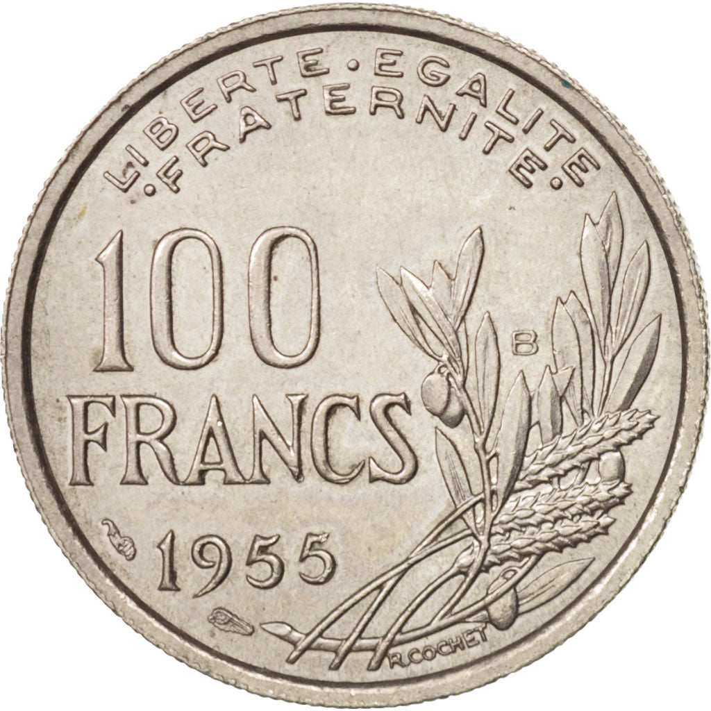 France, Cochet, 100 Francs, 1955, Beaumont - Le Roger, MS(60-62)
