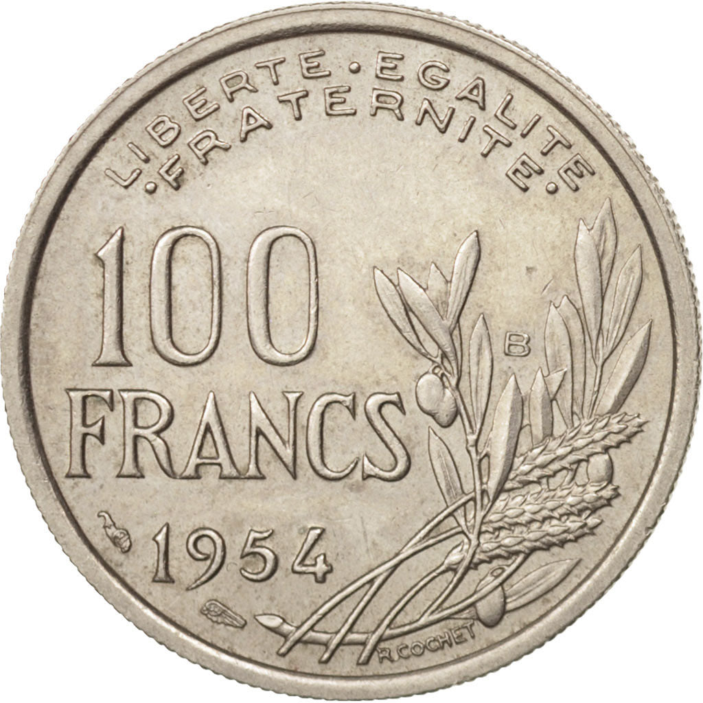 France, Cochet, 100 Francs, 1954, Beaumont - Le Roger, MS(60-62)