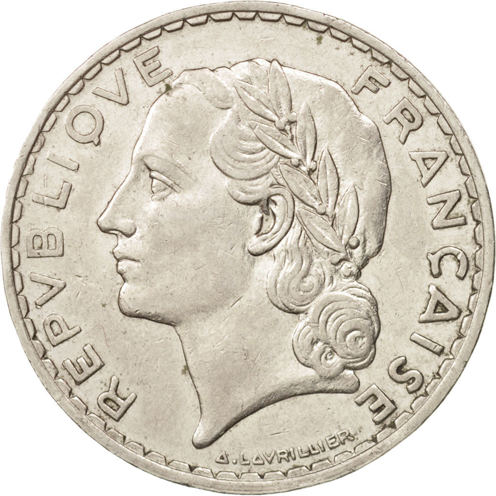 Monnaie, France, Lavrillier, 5 Francs, 1933, Paris, TTB+, Nickel, KM:888