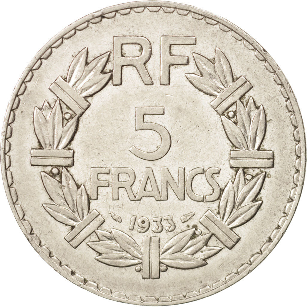 Monnaie, France, Lavrillier, 5 Francs, 1933, Paris, TTB+, Nickel, KM:888