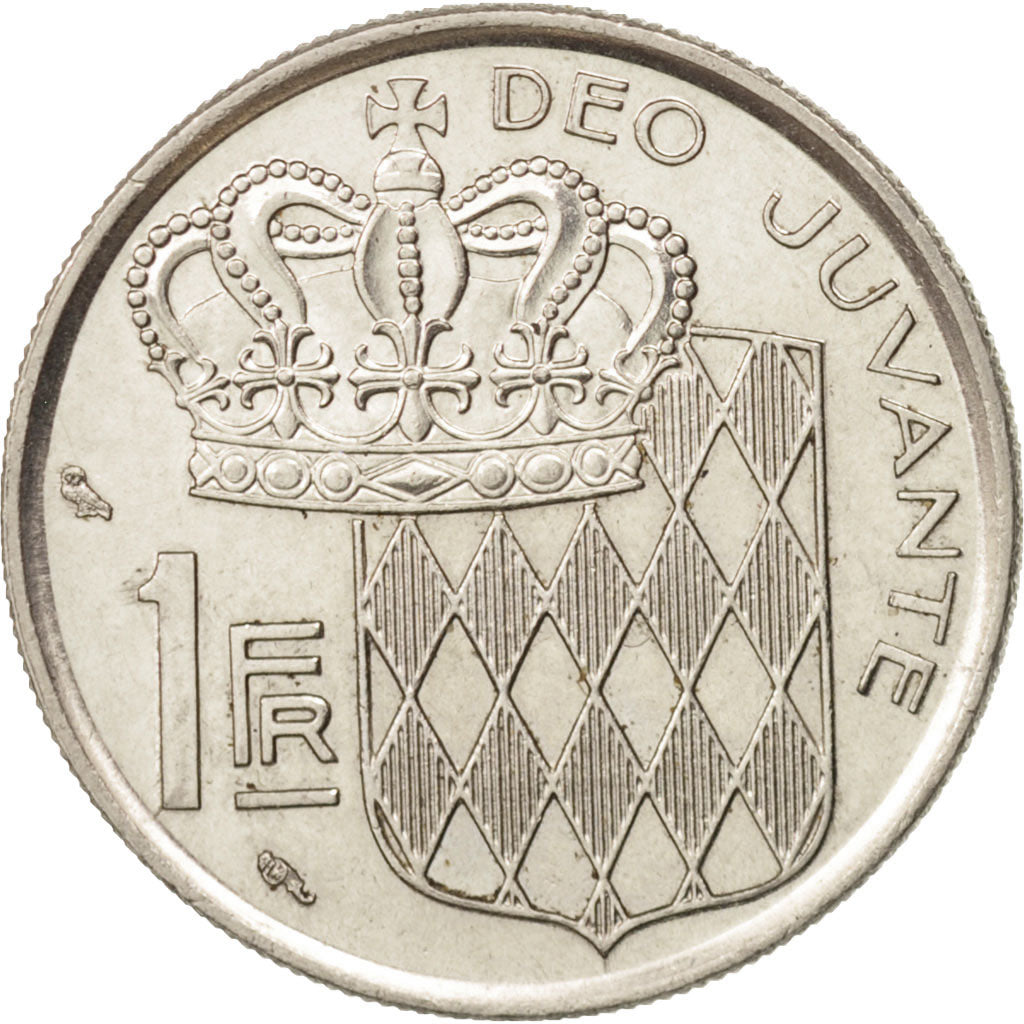 Coin, Monaco, Rainier III, Franc, 1960, MS(63), Nickel, KM:140