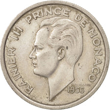 Coin, Monaco, Rainier III, 100 Francs, Cent, 1956, EF(40-45), Copper-nickel