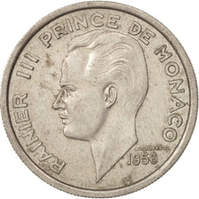 Coin, Monaco, Rainier III, 100 Francs, Cent, 1956, EF(40-45), Copper-nickel