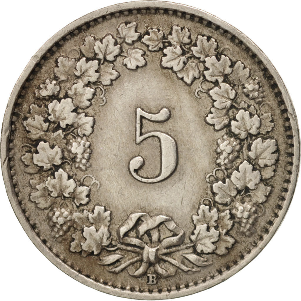 Switzerland, 5 Rappen, 1930, Bern, EF(40-45), Copper-nickel, KM:26