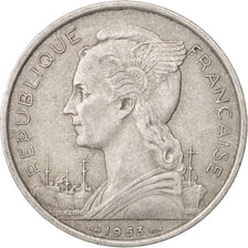 Madagascar, 5 Francs, 1953, Paris, EF(40-45), Aluminum, KM:5, Lecompte:106