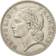 Coin, France, Lavrillier, 5 Francs, 1933, Paris, AU(50-53), Nickel, KM:888