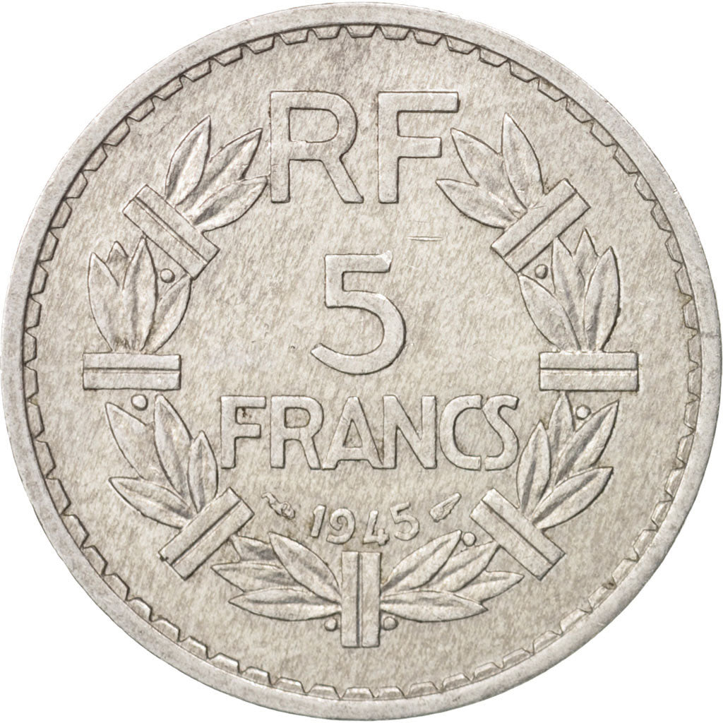 Munten, Frankrijk, Lavrillier, 5 Francs, 1947, Paris, ZF+, Aluminium, KM:888b.1
