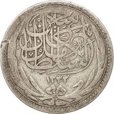 Egypt, Hussein Kamil, 5 Piastres, 1917, VF(20-25), Silver, KM:318.1