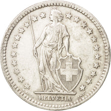 Coin, Switzerland, 2 Francs, 1944, Bern, EF(40-45), Silver, KM:21
