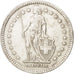 Coin, Switzerland, 2 Francs, 1944, Bern, EF(40-45), Silver, KM:21