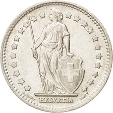 Switzerland, Franc, 1944, Bern, AU(55-58), Silver, KM:24