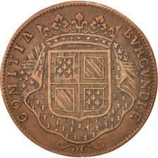 France, Token, Etats de Bourgogne, 1713, AU(50-53), Copper
