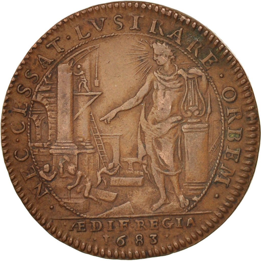 France, Token, Bâtiments du Roi, 1683, AU(50-53), Copper