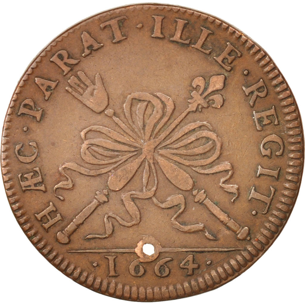 France, Token, Les procureurs du Châtelet, 1664, AU(50-53), Copper
