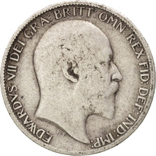 Great Britain, Edward VII, 6 Pence, 1906, VF(20-25), Silver, KM:799
