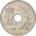 Coin, Denmark, Frederik IX, 25 Öre, 1966, Copenhagen, MS(63), Copper-nickel
