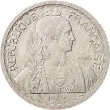 FRENCH INDO-CHINA, 20 Cents, 1945, Paris, AU(55-58), Aluminum, KM:29.1
