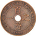 FRENCH INDO-CHINA, Cent, 1922, Paris, VF(30-35), Bronze, KM:12.1, Lecompte:85
