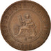 FRENCH INDO-CHINA, Cent, 1889, Paris, EF(40-45), Bronze, KM:1, Lecompte:41