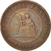 Monnaie, FRENCH INDO-CHINA, Cent, 1894, Paris, TB, Bronze, KM:1, Lecompte:45