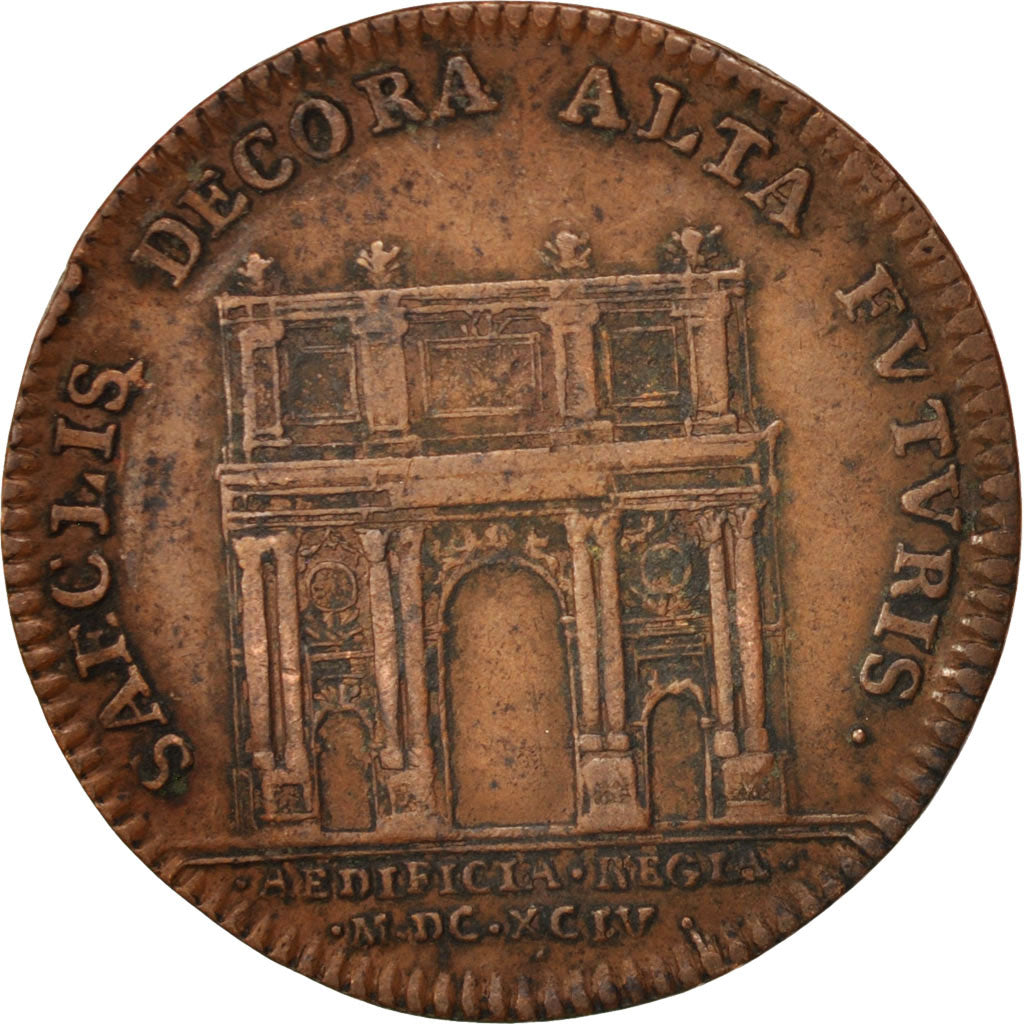 France, Medal, Royal, Bâtiments du Roi, Porte Saint-Martin, Louis XIV, 1694
