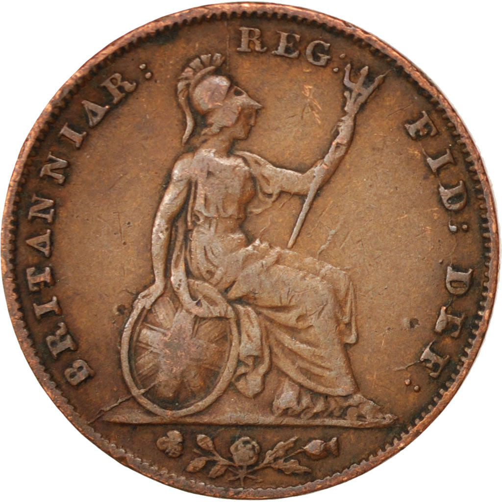 Gran Bretagna, Victoria, Farthing, 1853, MB, Rame, KM:725