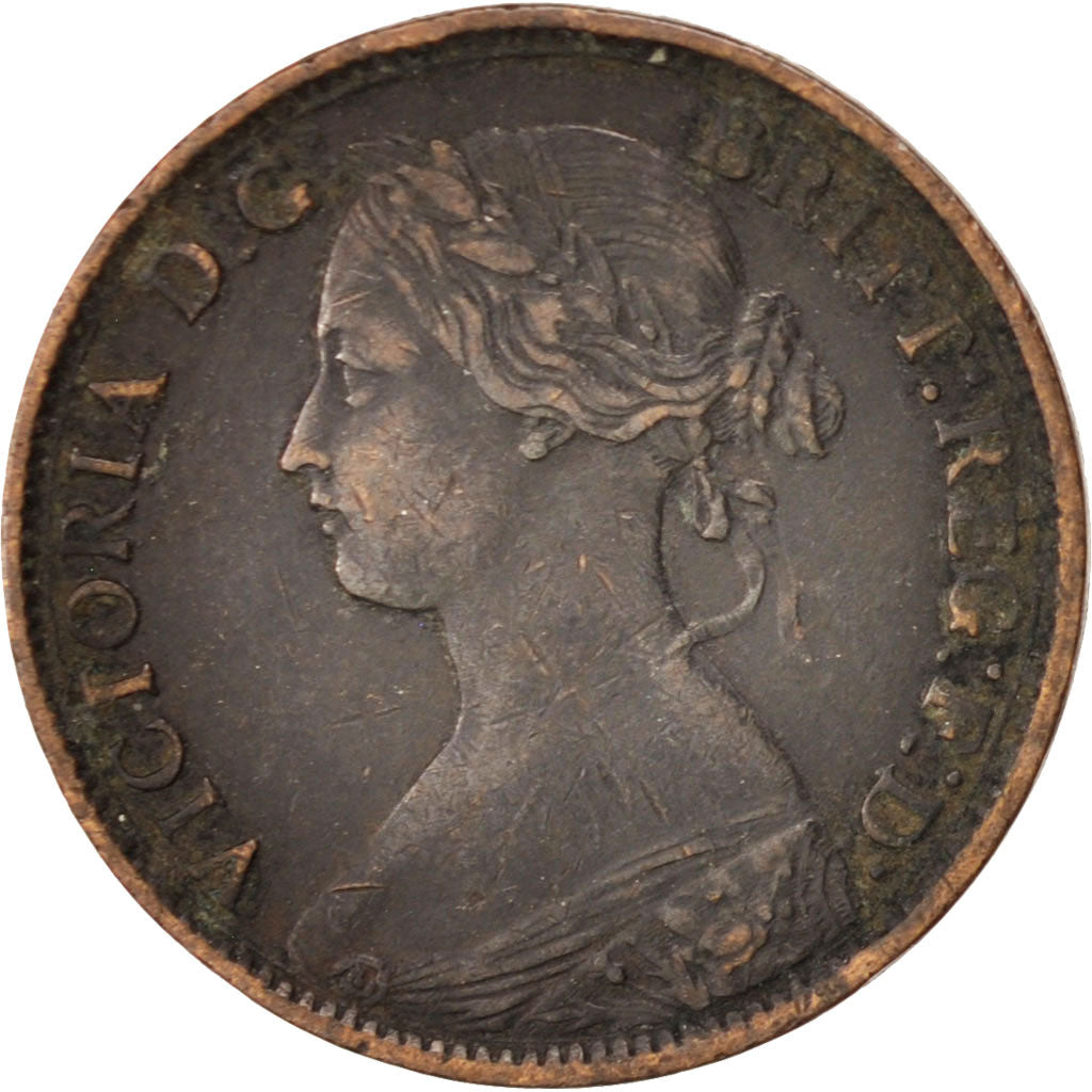 Great Britain, Victoria, Farthing, 1862, VF(30-35), Bronze, KM:747.2