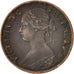Great Britain, Victoria, Farthing, 1862, VF(30-35), Bronze, KM:747.2