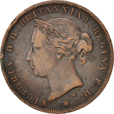 Jersey, Victoria, 1/24 Shilling, 1877, VF(30-35), Bronze, KM:7