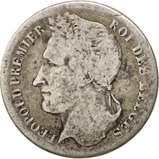Belgium, Leopold I, 1/4 Franc, 1835, VF(20-25), Silver, KM:8