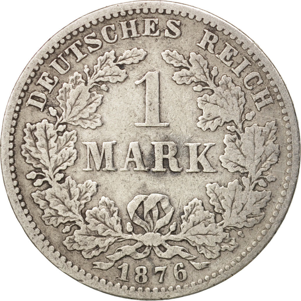 GERMANY - EMPIRE, Wilhelm I, Mark, VF(30-35), Silver, KM:7
