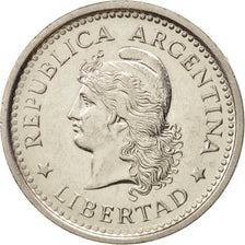 Coin, Argentina, Peso, 1959, MS(60-62), Nickel Clad Steel, KM:57