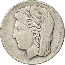 Greece, 10 Drachmai, 1930, VF(30-35), Silver, KM:72