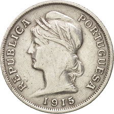 Portugal, 10 Centavos, 1915, AU(50-53), Silver, KM:563