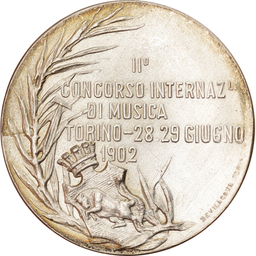 Italia, medalla, 2ème Concerto Internazionale di Musica, Torino, Arts &