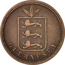 Guernsey, 4 Doubles, 1864, Guernesey, VF(30-35), Bronze, KM:6