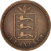 Guernsey, 4 Doubles, 1864, Guernesey, VF(30-35), Bronze, KM:6