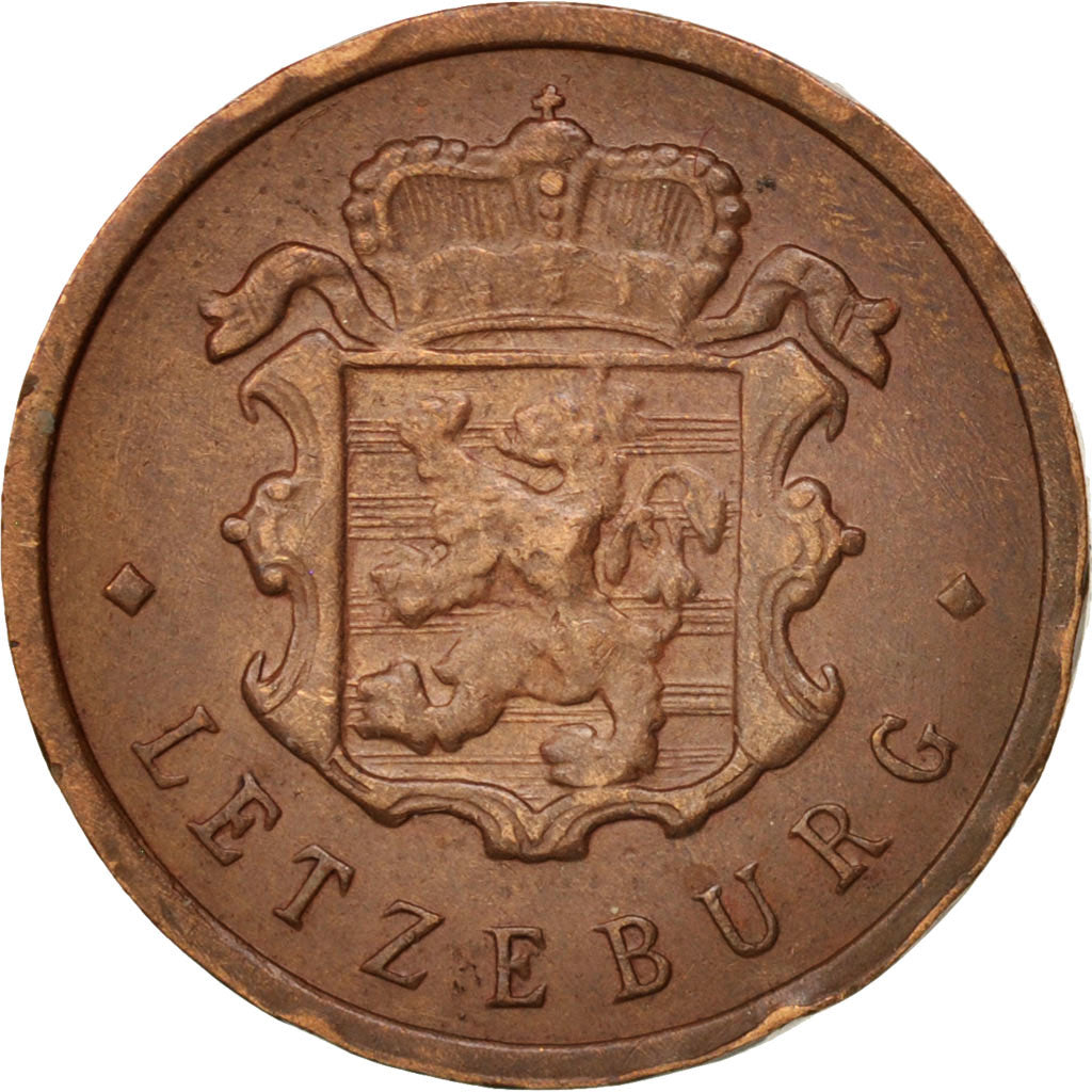 Moneda, Luxemburgo, Charlotte, 25 Centimes, 1947, MBC, Bronce, KM:45