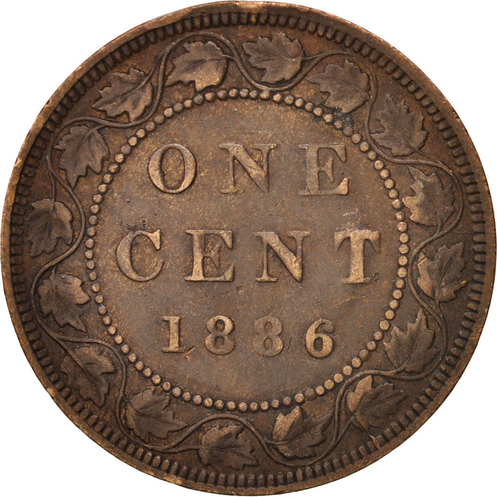 Canada, Victoria, Cent, 1886, Royal Canadian Mint, Ottawa, EF(40-45), Bronze