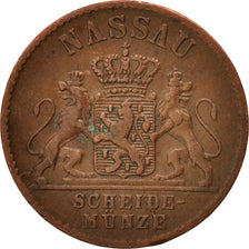 German States, NASSAU, Adolph, Pfennig, 1860, Wiesbaden, VF(30-35), Copper