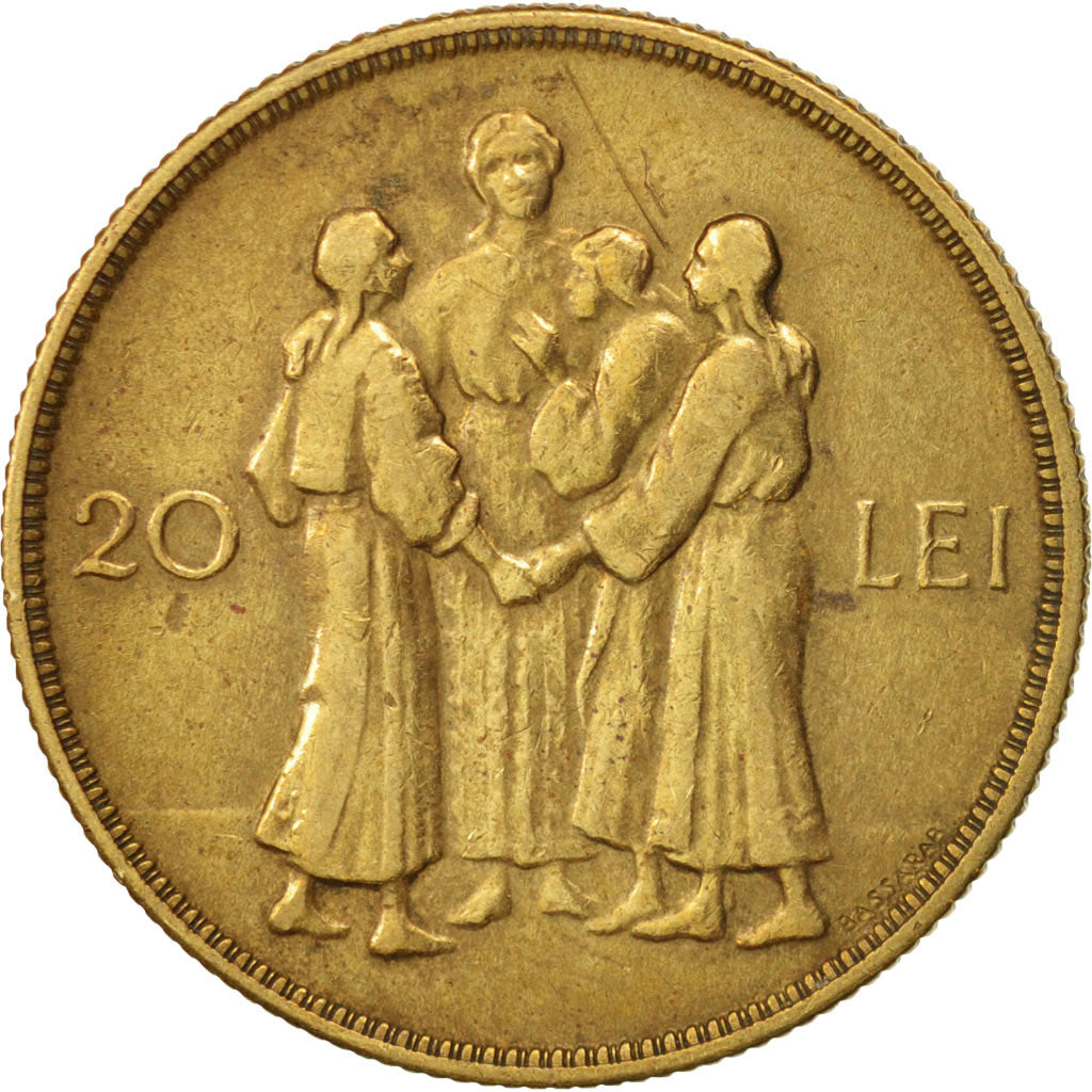 Romania, Mihai I, 20 Lei, 1930, EF(40-45), Nickel-brass, KM:50