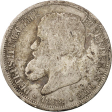 Brazil, Pedro II, 200 Reis, 1868, VF(20-25), Silver, KM:471