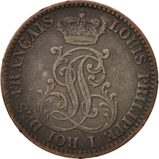 FRENCH GUIANA, 10 Centimes, 1856, EF(40-45), Billon, KM:A2, Lecompte:32