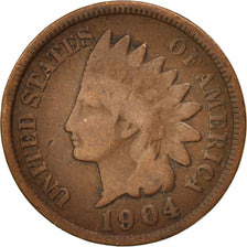 United States, Indian Head Cent, Cent, 1904, U.S. Mint, Philadelphia