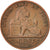 Moneda, Bélgica, Leopold II, 2 Centimes, 1876, BC+, Cobre, KM:35.1