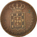 Portugal, Miguel, 40 Reis, Pataco, 1829, VF(20-25), Bronze, KM:380