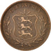 Monnaie, Guernsey, 8 Doubles, 1902, Heaton, Birmingham, TTB, Bronze, KM:7