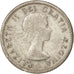 Canada, Elizabeth II, 10 Cents, 1957, Royal Canadian Mint, Ottawa, BB, Argent...