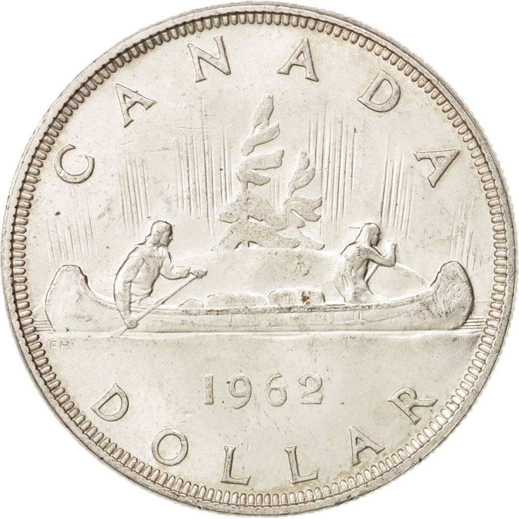 Canada, Elizabeth II, Dollar, 1962, Royal Canadian Mint, Ottawa, AU(50-53)